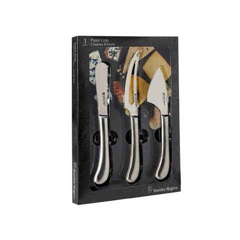 STANLEY ROGERS PISTOL GRIP S/S CHEESE 3PC SET (*SR50807*) = PACK OF 12 X SETS