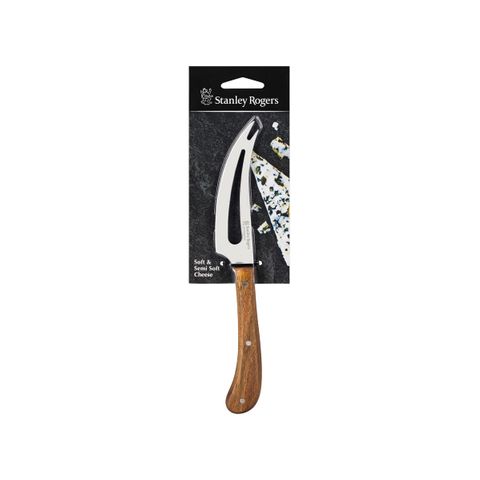 STANLEY ROGERS PISTOL GRIP SLOTTED CHEESE KNIFE SS/ACACIA 23 (*SR50763*) = PACK OF 2 X EACHES