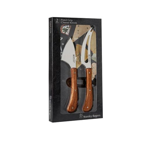 STANLEY ROGERS PISTOL GRIP ACACIA CHEESE 2PC SET (*SR50805*) = PACK OF 12 X SETS