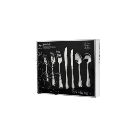 STANLEY ROGERS SHEFFIELD 56PC CUTLERY SET (*SR50816*) = PACK OF 2 X SETS