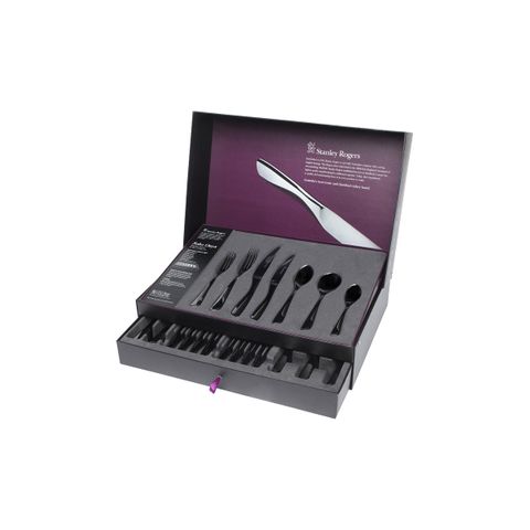 STANLEY ROGERS SOHO ONYX 56PC CUTLERY SET (*SR50423*) = PACK OF 4 X SETS