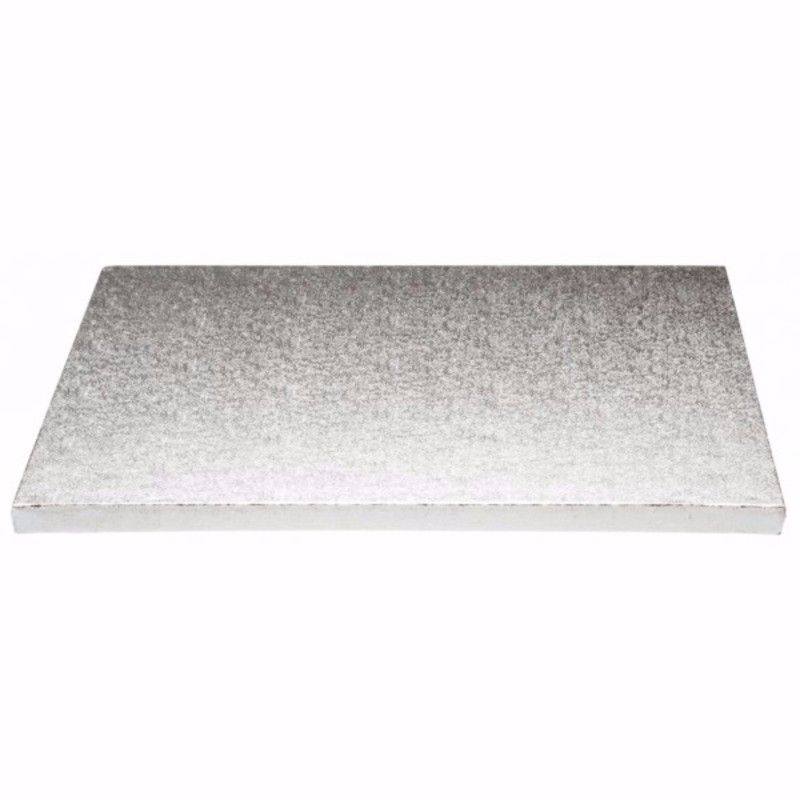 Heavy Duty Rectangular Masonite Foil Cake Boards 700mm(L) 400mm(W) x 6mm(H) - Packet of 10