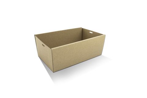 Extra Small Brown Cardboard Catering Boxes 255mm(L) x 153mm(W) x 80mm(H) - PACK=10 / BOX=100