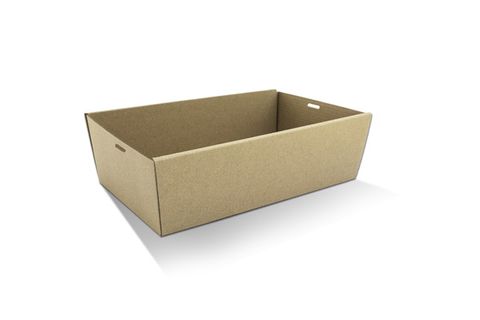 Extra Large Brown Cardboard Catering Boxes 450mm(L) x 310mm(W) x 80mm(H) - PACK=10 / BOX=50
