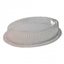 Clear Plastic Oval Dome Lids For 19" / 480mm Oval Platter - EACH=1 / BOX=48