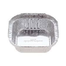 Small Square Foil Container 340ml 127mm(L) x 127mm(W) x 32mm(H) (7313) - Box of 1,000