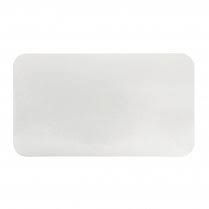 Small Rectangular White Lids for 7119 / 7219 Foil Container - PACK=100 / BOX=500