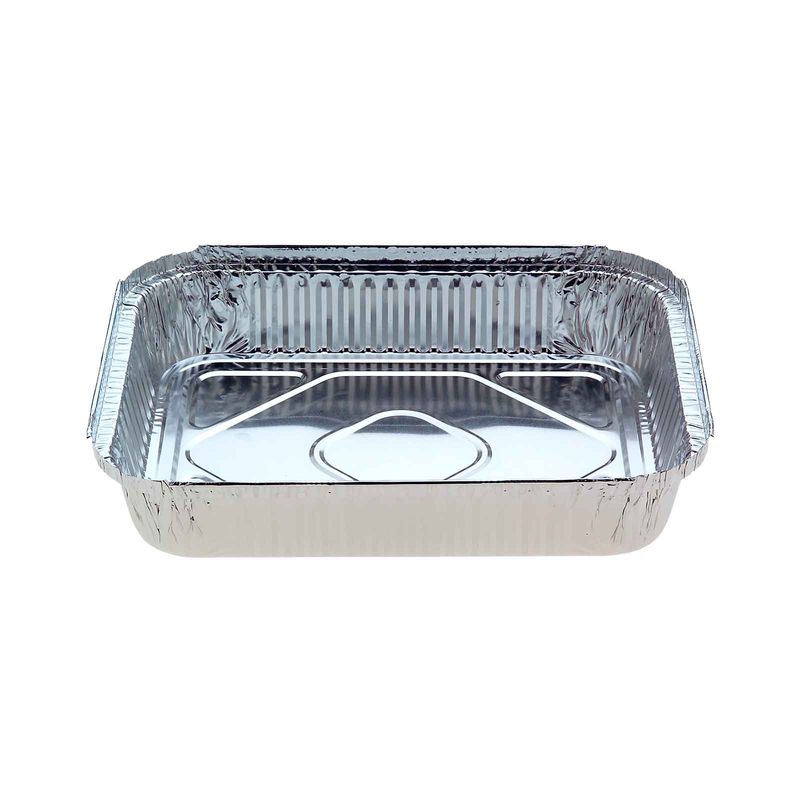 Large Rectangular Catering Foil Tray 3,000ml 314mm(L) x 254mm(W) x 50mm(H) (7231) - Box of 100