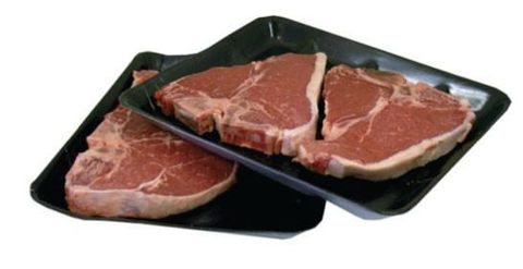 Black Foam Deep Butchers Tray 285mm(L) x 140mm(W) x 30mm(H) (T115) - PACK=100 / BOX=500