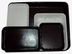 White Foam Shallow Butchers Tray 125mm(L) x 125mm(W) x 12mm(H) (T55AWH) - Box of 500