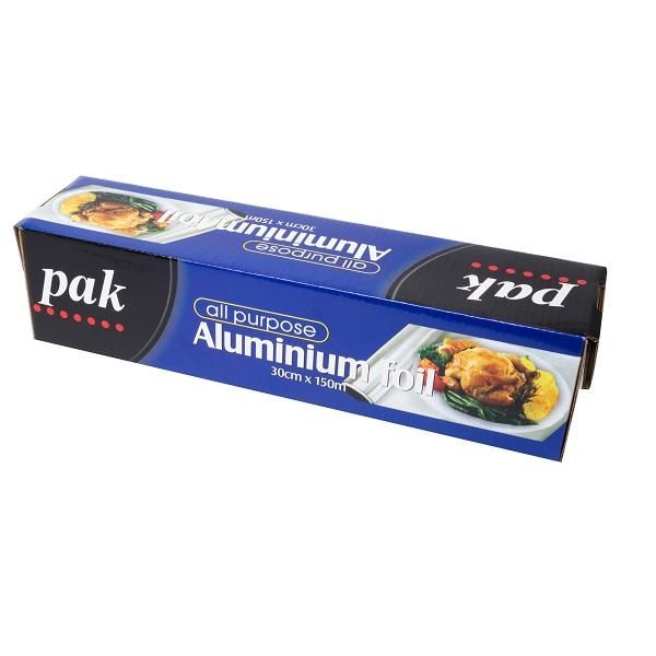 Heavy Duty Large Caterers Alfoil Roll ALFRESCO 44cm(W) x 150m(L) In Dispenser Box - Each