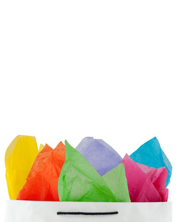 Premium 17gsm Rainbow Coloured Tissue Paper 500mm(W) x 750mm(L) - Packet of 480