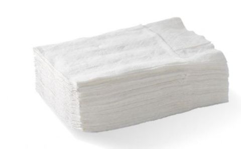 White 1 Ply Dispenser Napkins D Fold 220mm x 240mm - Box of 5,000