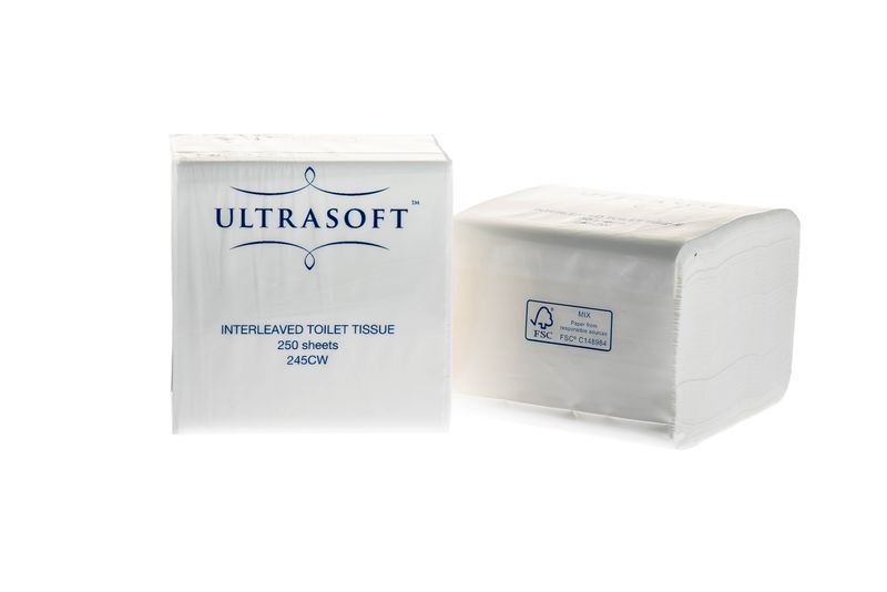 Interleaved Toilet Tissue Paper Caprice - Box of 24 Packs