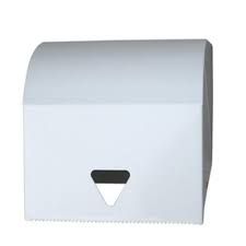Dispenser for Roll Towel White Enamel Metal - Each