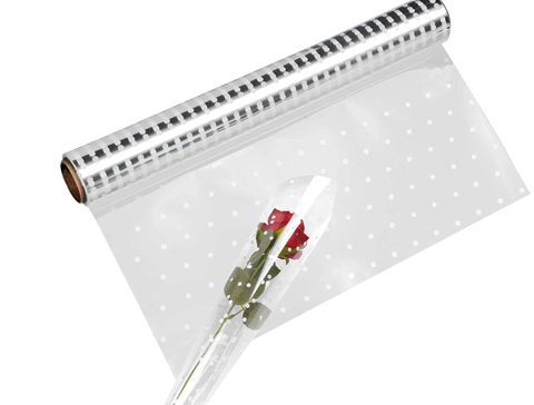 Florist Spotted Design Cello Roll 30" / 750mm x 200m 30uM - Roll