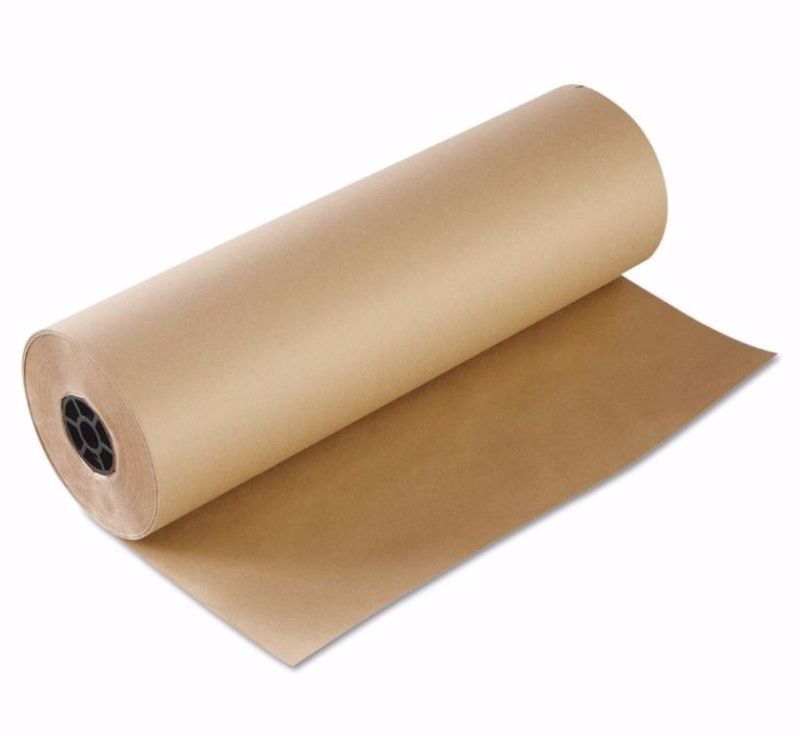 Brown Kraft Paper Counter Rolls 24" / 600mm 50gsm - 400m Long Roll
