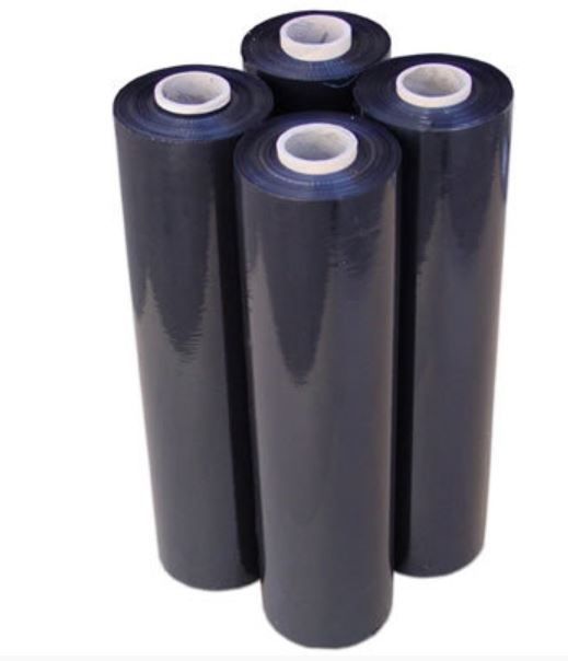 Stretch Pallet Wrap Black 500mm x 300mm x 23uM- Box of 4