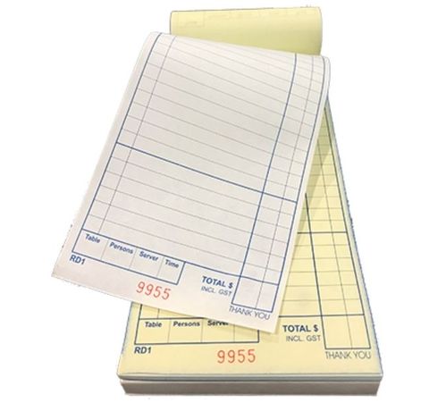 Large Duplicate Carbonless Copy Docket 2PLY Books 50 Sheet - EACH=1 / BOX=100