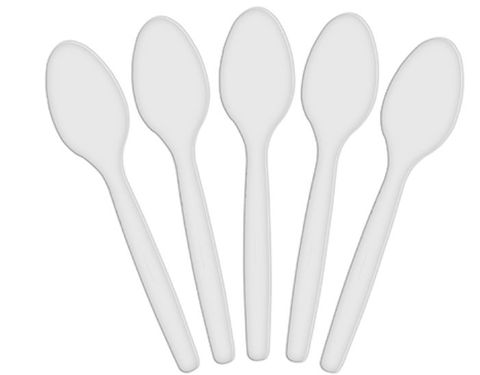 Plastic Black Standard Dessert Spoons - PACK=100 / BOX=1,000 **(Restricted Use Item - Qualifying Customers Only)