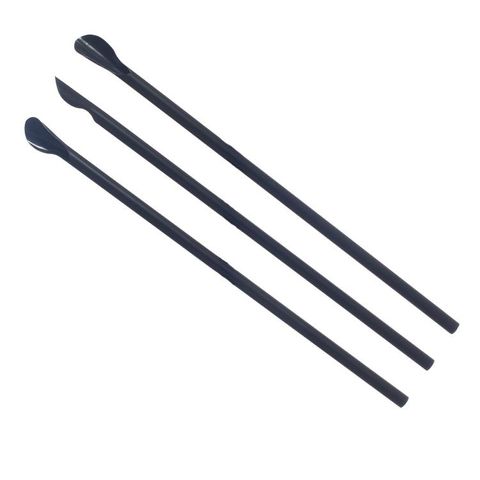 Plastic Spoon Straws / Ice Drink Straws Red, Black or Blue - PACK=250 / BOX=2,500 **(Restricted Use Item - Qualifying Customers Only)