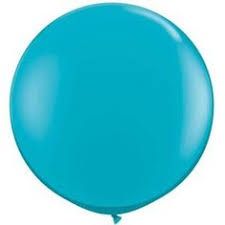 2ft Latex Balloon Plain Inflated - Each