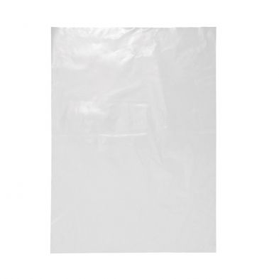 Heavy Duty Clear Plastic LDPE Bag 50 Micron 16"x 12" / 405mm x 305mm - PACK=100 / BOX=1,000