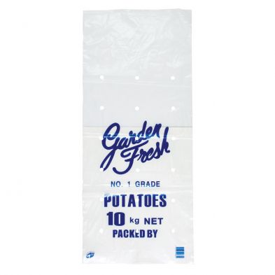 Plastic Potato Bags 10kg Printed for Fruit and Vegetable (Special Order) -  Box of 1,000