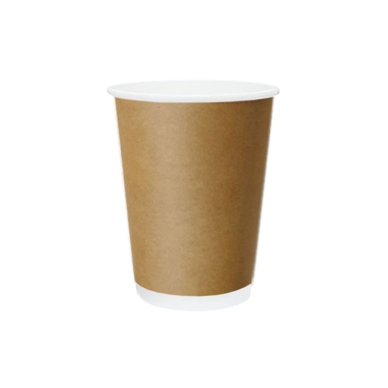 Truly Eco 12oz / 360ml KRAFT DOUBLE WALL Coffee Cups 90mm Diameter ...