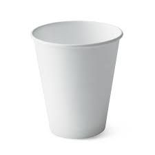 One Tray Hot Cup 12oz / 360ml White Tall Smooth Single Wall 90mm Rim - Box of 1,000