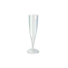 ROMAX Premium Plastic Champagne Flute Cups 125ml - Box of 100