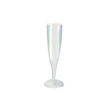 ROMAX Eco Friendly Premium Plastic Champagne Flute Cups 125ml - Box of 100