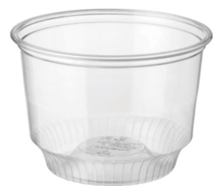 Castaway Plastic Clear Sundae Cup 8oz / 240ml - Box of 1,000