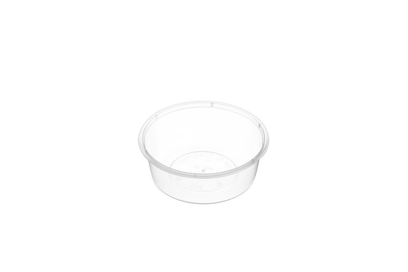 Large Round Plastic Super Premium Clear Takeaway Containers 280ml Microwave Grade (G10) - Box of 1,000