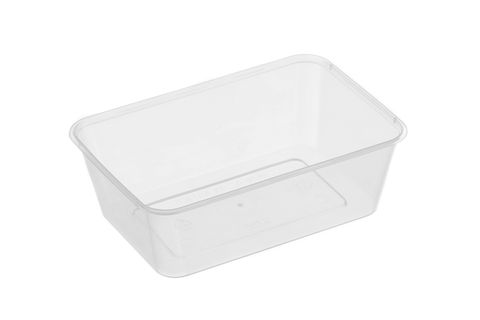 Rectangular Container, Clear with Lid, Frosted