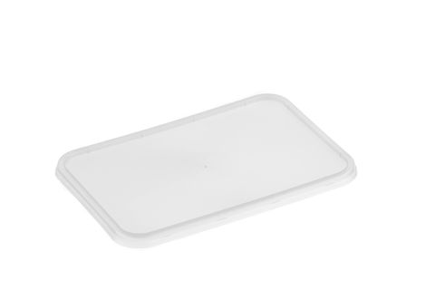 Large Rectangle Clear Premium Takeaway Container Lids suit G500 - G1000 - SLEEVE=50 / BOX=500