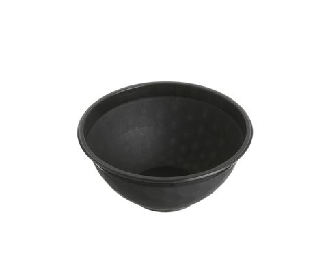 Round Black Premium Plastic Noodle Bowl 750ml with 160mm Diameter - Box of 400