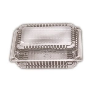 Clear Plastic Premium Small Rectangle Clam Hinge Container 163mm(L) x 234mm(W) x 35mm(H) (SP2) - SLEEVE=125 / BOX=500