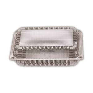 Clear Plastic Premium Super Rectangle Clam Hinge Container 229mm(L) x 286mm(W) x 35mm(H) (SP4) - Box of 200