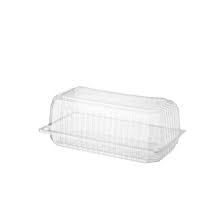 Clear Plastic Bar Cake Pack 190mm(L) x 95mm(W) x 100mm(H) - Box of 200