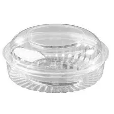 Plastic Show Bowl Clear with Dome Hinged Lids 12oz / 360ml - SLEEVE=50 / BOX=250