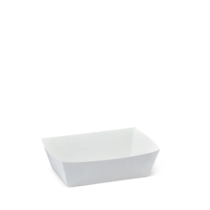 Greenmark White Food Board Extra Small Tray 1 90mm(L) x 55mm(W) x 35mm(H) - Box of 1,000