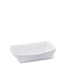 Greenmark #2 White Cardboard Food Board / Small Tray 2 110mm(L) x 75mm(W) x 40mm(H) - Box of 900