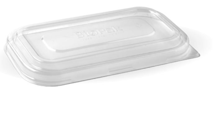BioPak PET. Take Away Clear Lids for 750ml & 1,000ml Rectangular Containers - SLEEVE=50 / BOX=500