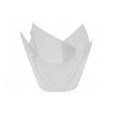 White Paper Muffin Tulip Liners Moulds 60mm Base - PACK=200 / BOX=5,000