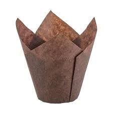 Brown Paper Muffin Tulip Liners Moulds 60mm Base - PACK=200 / BOX=5,000