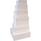 White Pastry / Cake Box 10" x 10" x 4" / 250mm(L) x 250mm(W) x 100mm(H) - Packet of 100