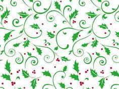 Christmas / Xmas Cello Rolls Holly Design 50 meters x 750mm