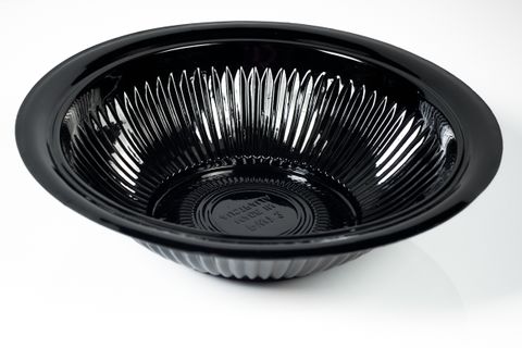 Black Plastic Serving Bowl 12" / 300mm Wide - Each
