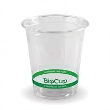 BioPak PLA Compostable Clear Cup 250ml - SLEEVE=100 / BOX=2,000